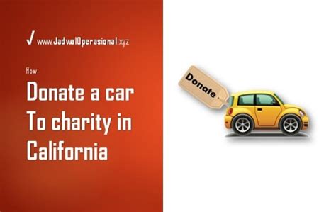 Donate a Car to a Charity in California.